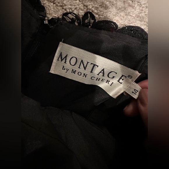 Montage by Mon Cheri Black Lace Dress - Picture 6 of 10